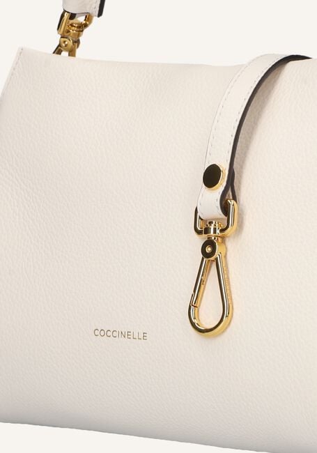 Witte COCCINELLE Schoudertas BOHEME GRANA DOUBLE Witte COCCINELLE Schoudertas BOHEME GRANA DOUBLE - large