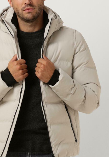 Beige CAST IRON Gewatteerde jas HOODED JACKET DEWSTER SPEEDGUARD - large