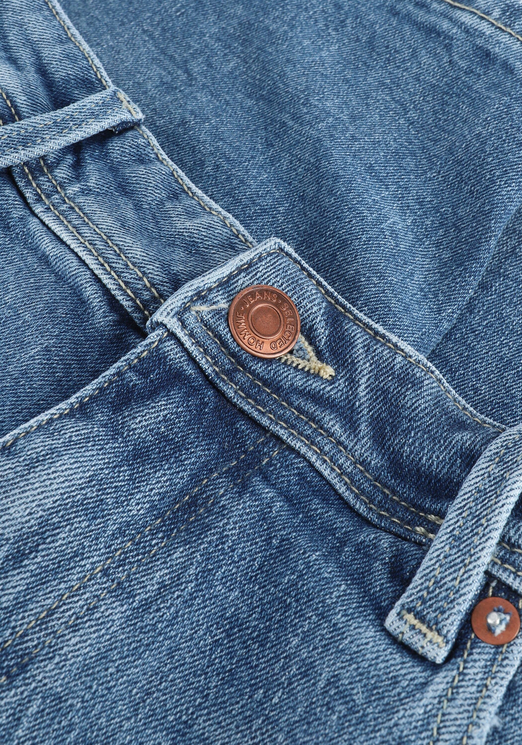 Blauwe SELECTED MEN Jeans SLHALEX 21407 L.B STRETCH SHOR - large