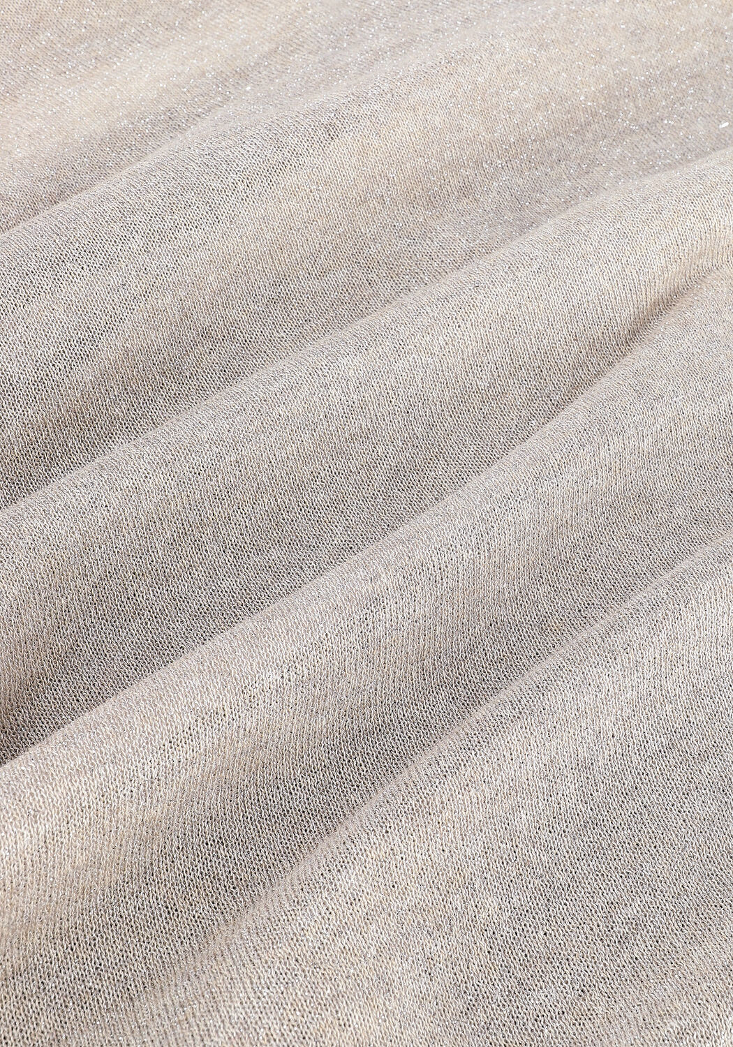 Beige SUMMUM Trui OVERSIZED SWEATER SPARKLING LU - large