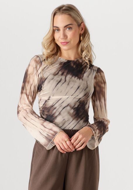 Multi NEO NOIR  LENIDA FADED MESH BLOUSE - large