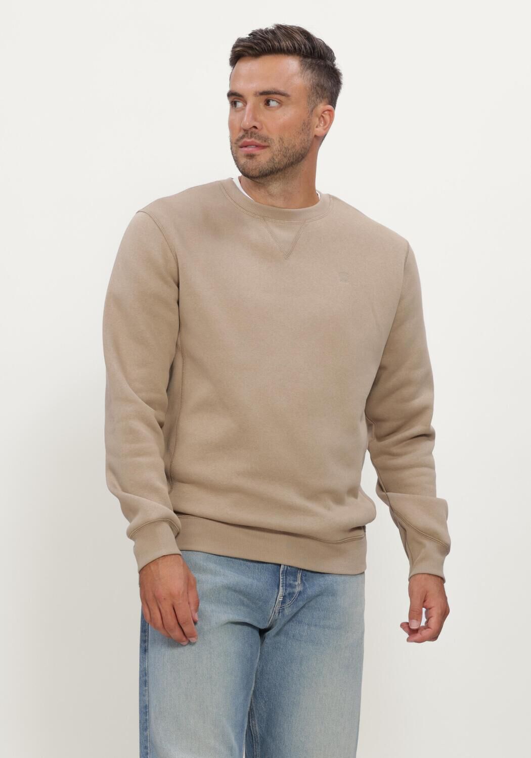 G-STAR RAW Pull PREMIUM CORE R SW L\S en beige
