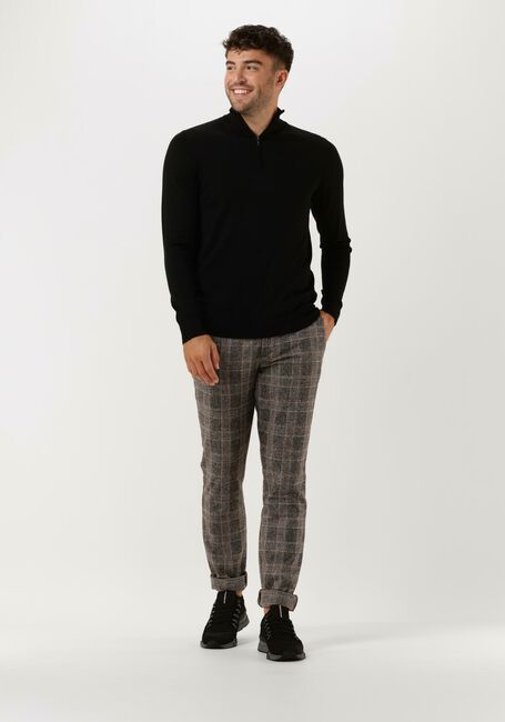 Zwarte PROFUOMO Coltrui PULLOVER HALFZIP - large