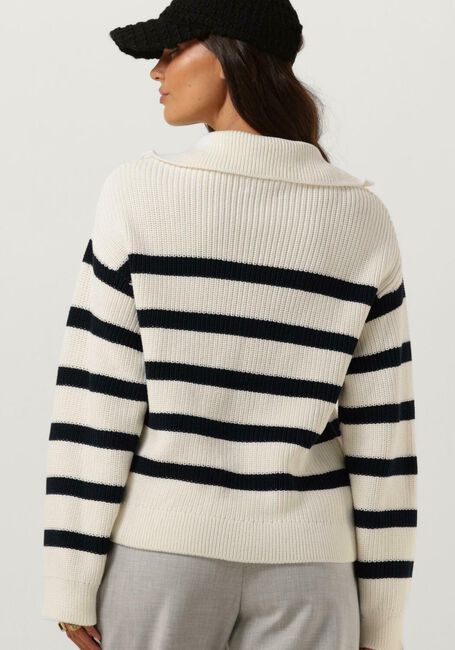 ENVII Col roulé ENMOLE LS KNIT 5190 Bleu/blanc rayé - large