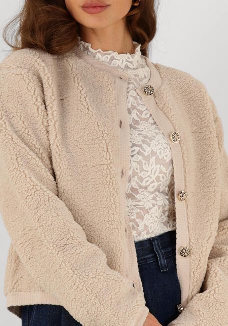 NEO NOIR Gilet LIMO FLUFFY KNIT CARDIGAN Sable - large