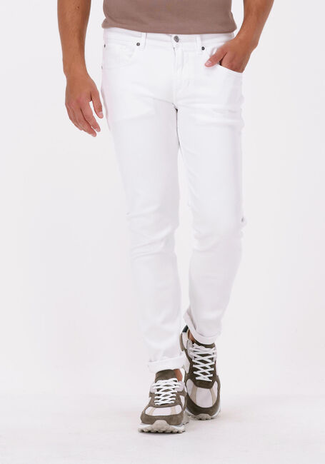 7 FOR ALL MANKIND Slim fit jeans SLIMMY TAPERED STRETCH TEK FRIDAY en blanc - large