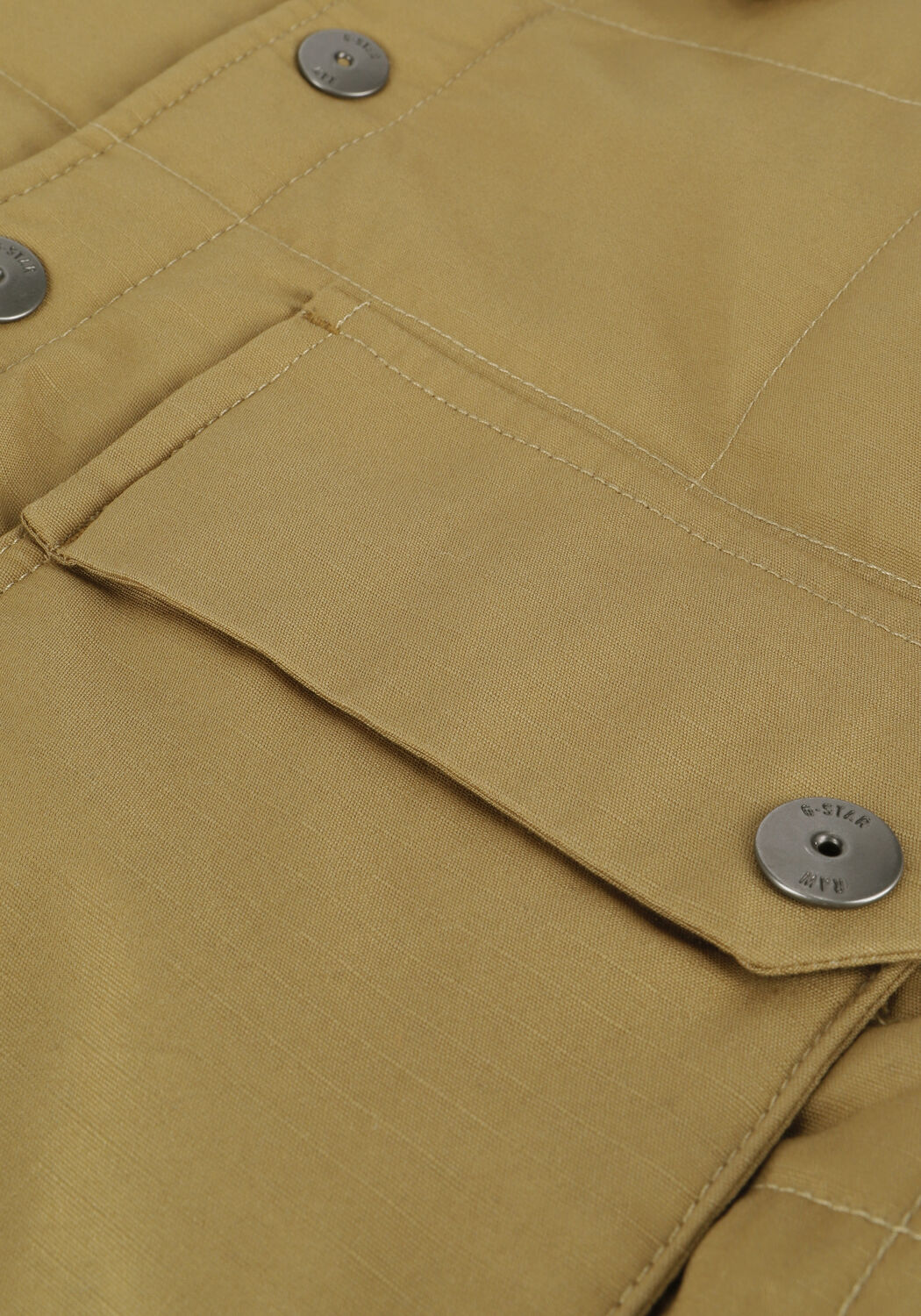 G-STAR RAW Veste matelass&eacute; POSTINO QUILTED OVERSHIRT en camel - large