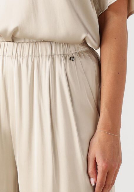 MOS MOSH Pantalon large MMRITA SATIN PANT en beige - large