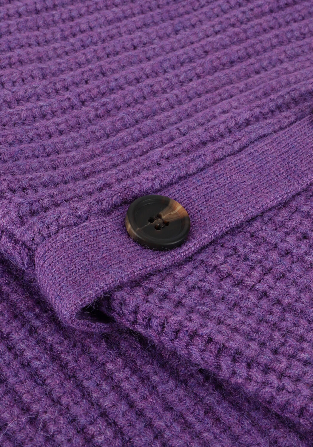 CO'COUTURE Pull ROWIE BUTTON KNIT en violet - large