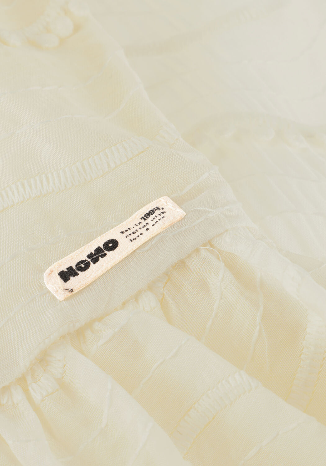 NONO Mini robe MILLY DRESS POMPOM DETAILS &Eacute;cru - large