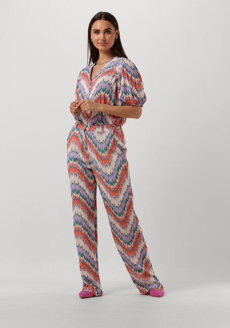 Paarse FREEBIRD Pantalon WV-AOP-CRINKLE-VIS-23-1.1 - large