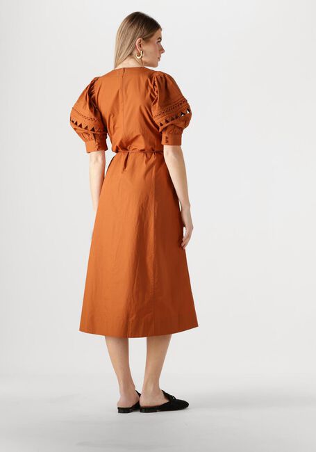 SCARLETT POPPIES Robe midi FLEURETTA MIDI DRESS en marron - large