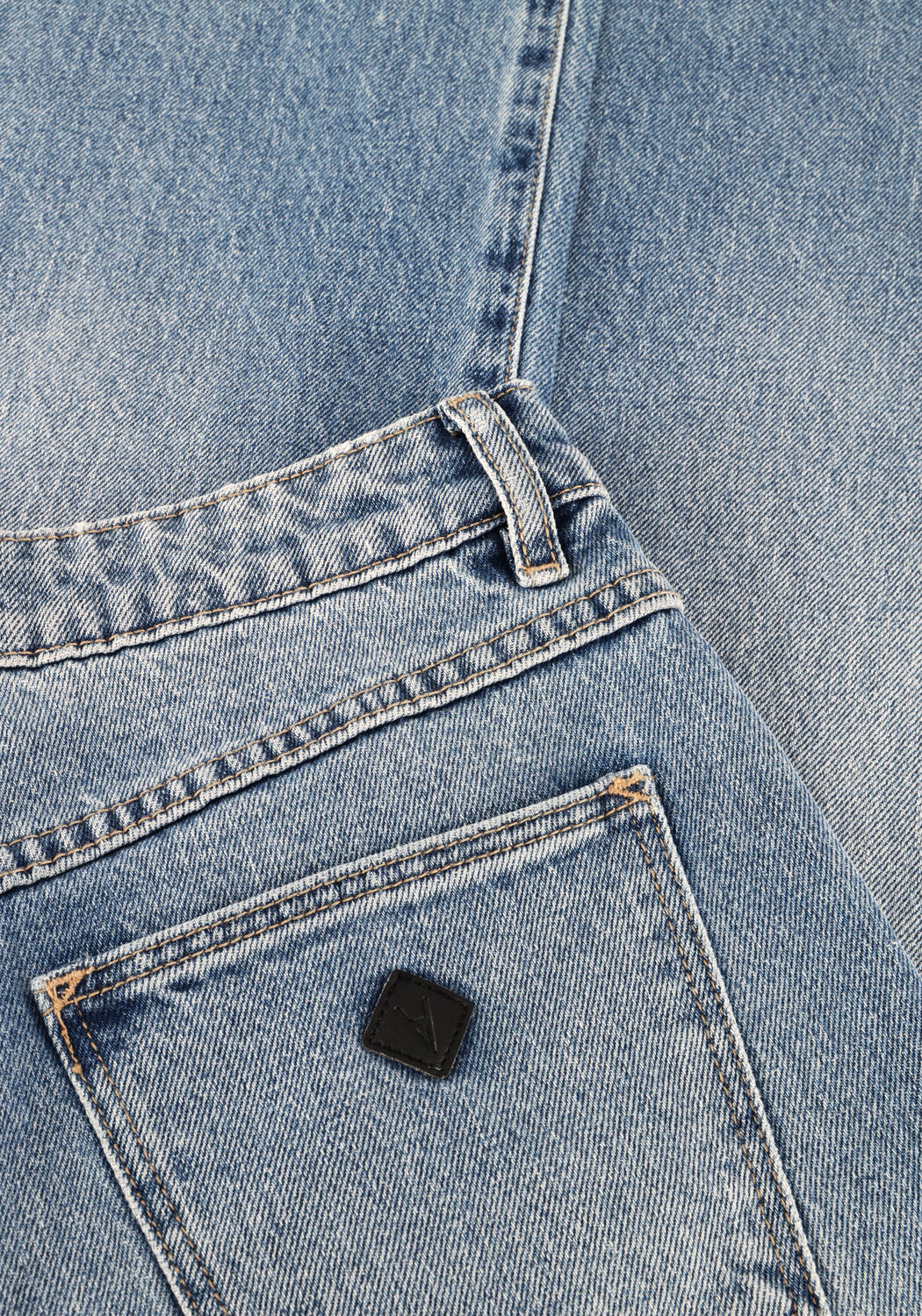 Lichtblauwe ABRAND JEANS Wide jeans HIGH WIDE PALOMA TALL - large