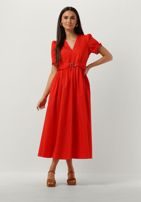 TWINSET MILANO Robe midi WOVEN DRESS en rouge - large