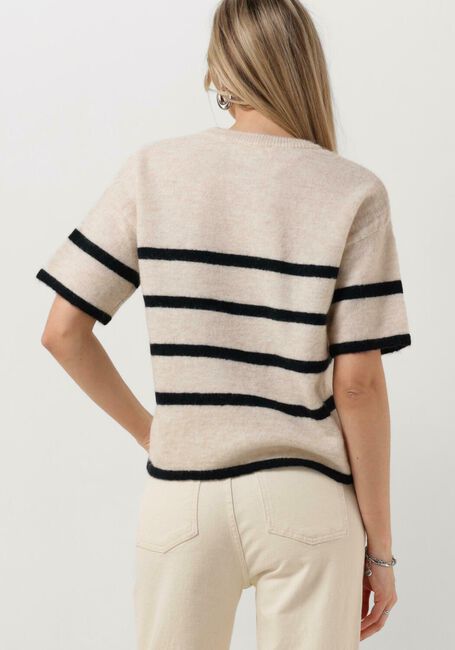 SELECTED FEMME T-shirt SLFMALINE-LILIANA 2/4 KNIT O-NECK en beige - large