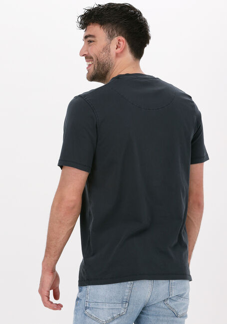 Zwarte SCOTCH & SODA T-shirt GARMENT-DYED CREWNECK TEE WITH EMBROIDERY LOGO - large