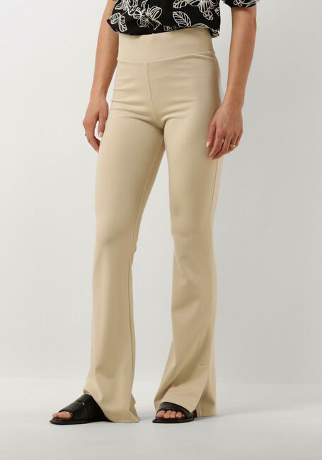 JANSEN AMSTERDAM Pantalon évasé HV407 FLAIRED LEGGING en beige - large