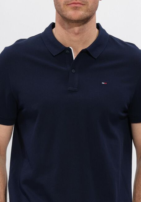 Donkerblauwe TOMMY JEANS Polo TJM SLIM PLACKET POLO EXT - large
