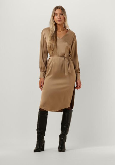 SIMPLE Robe midi WV-RC-POLY-23-1 en bronze - large