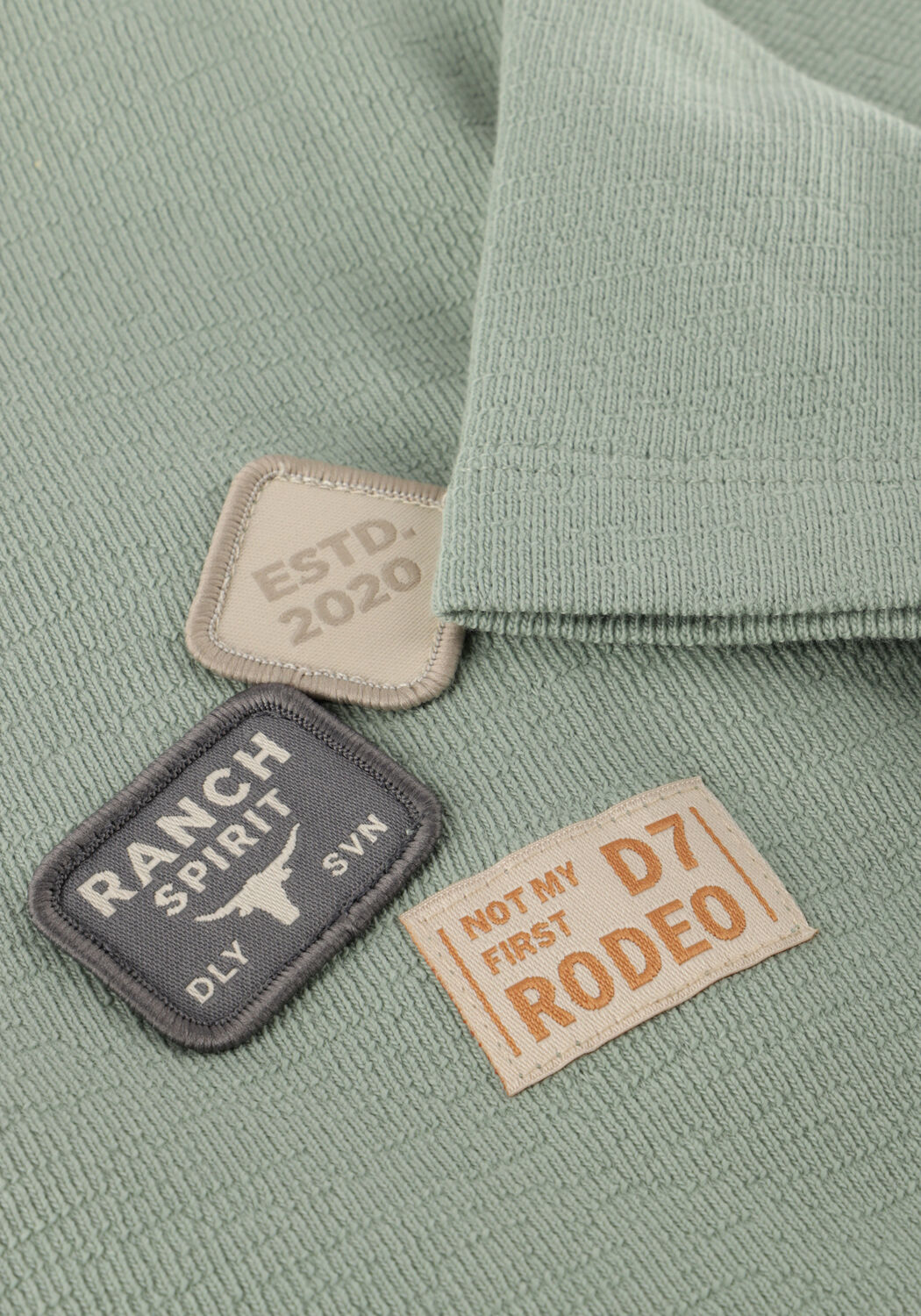 DAILY7 T-shirt T-SHIRT BASIC BADGE en vert - large