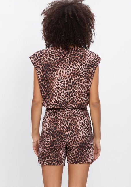 Bruine STUDIO ANNELOES Top Leone leopard vneck top - large