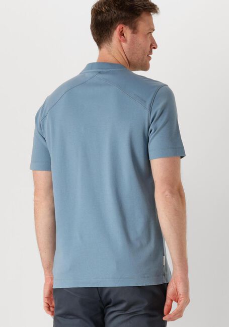 CAST IRON T-shirt SHORT SLEEVE R-NECK REGULAR FIT INTERLOCK en bleu - large