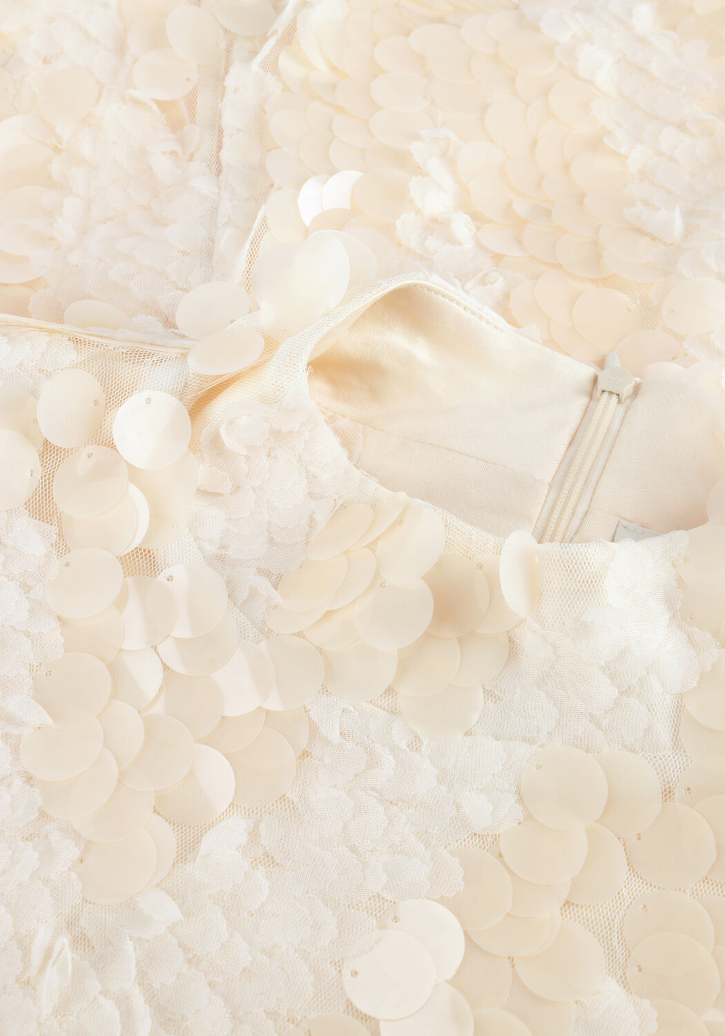 Creme SECOND FEMALE Mini jurk GLIMMER DRESS - large