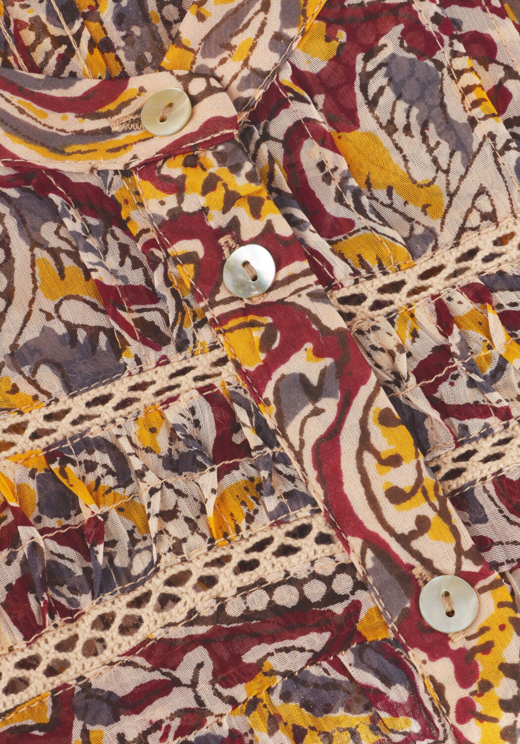 AAIKO DAIMY ORIENTAL VIS 520 Blouses en marron - large