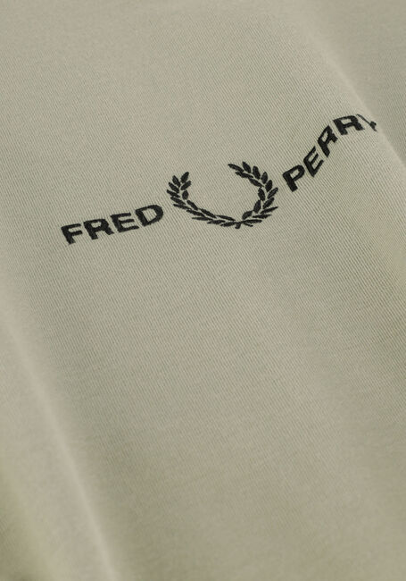 Groene FRED PERRY T-shirt EMBROIDERED T-SHIRT - large
