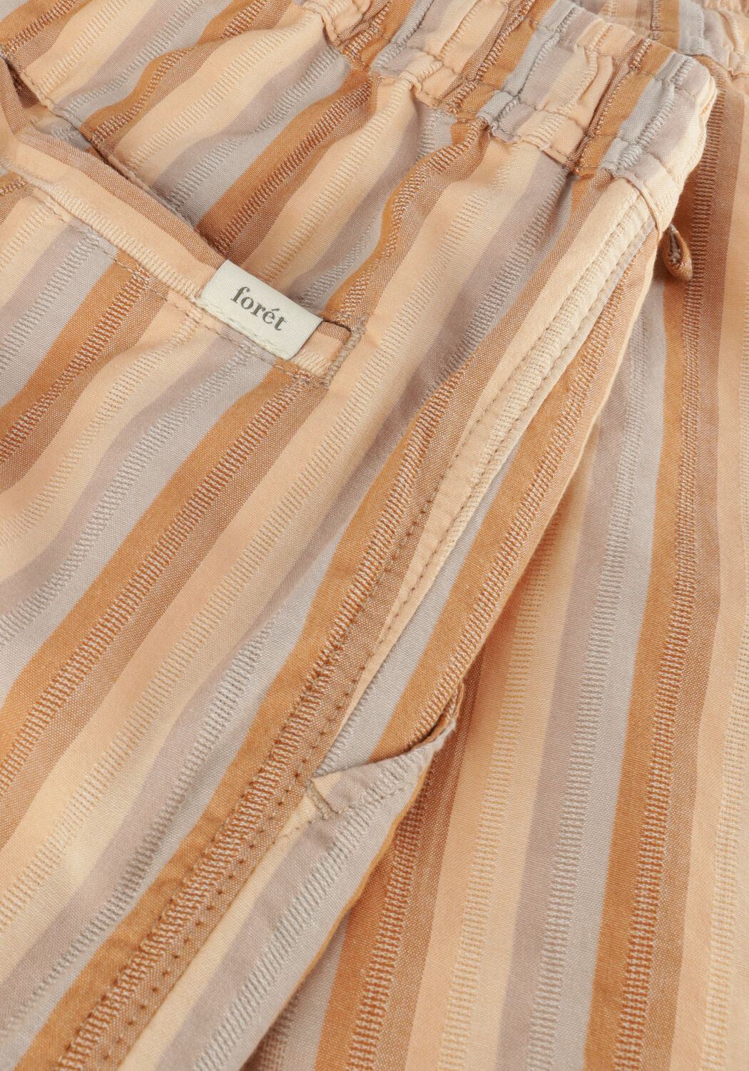 FOR&Eacute;T Pantalon courte OTTER SEERSUCKER SHORTS en marron - large