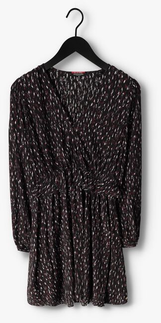 Zwarte SCOTCH & SODA Mini jurk WRAPPED SHORT DRESS - large
