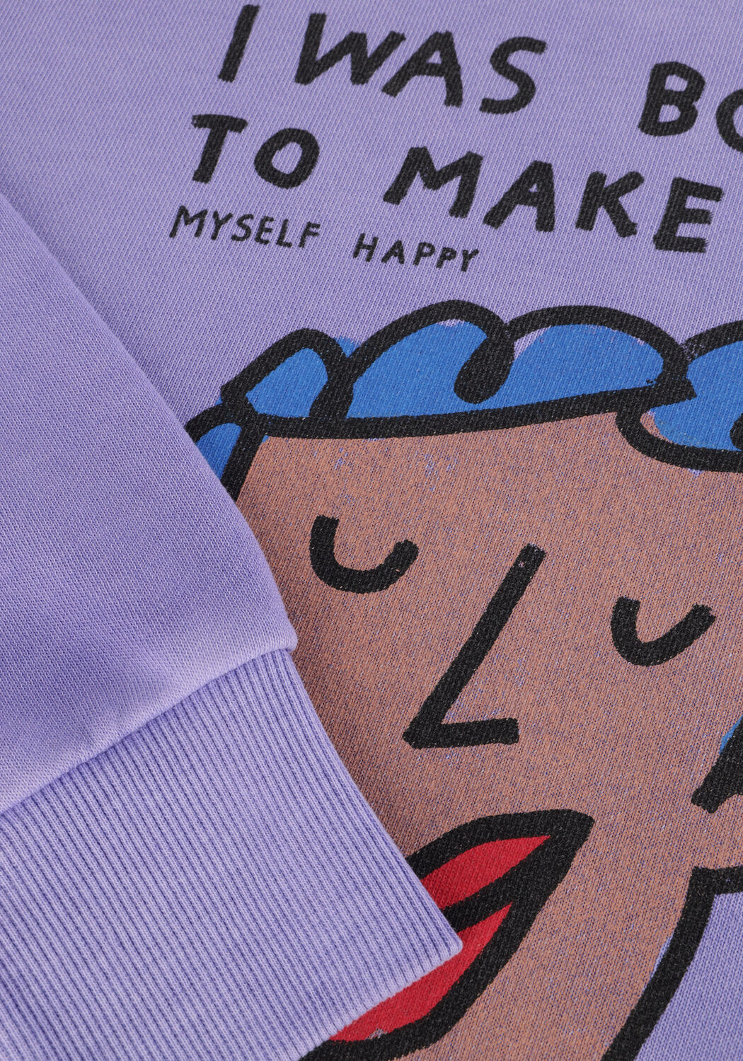 Jelly Mallow Chandail POSTER PIGMENT SWEATSHIRT en violet - large