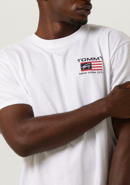 TOMMY JEANS T-shirt CLSC ATHLETIC FLAG TEE en blanc - large