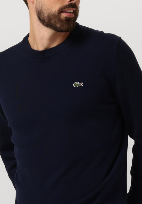 LACOSTE Pull 1HA1 MEN SWEATER Bleu foncé - large