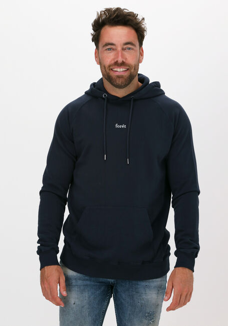 Donkerblauwe FORÉT Sweater BISON HOODIE - large
