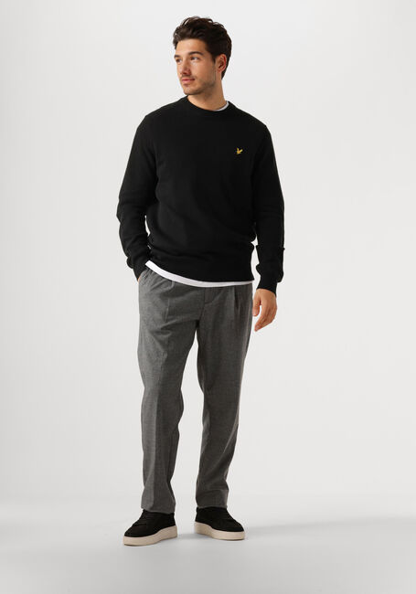 LYLE & SCOTT Pull LAMBSWOOL BLEND CREW NECK JUMPER en noir - large
