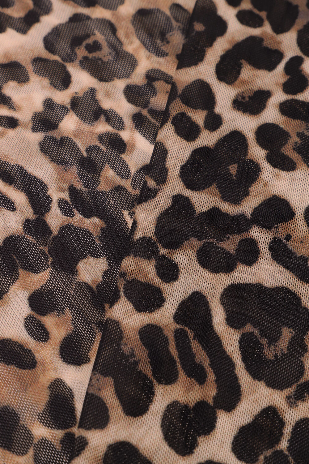 NOTRE-V T-shirt NV-GINNY LEO MESH TOP en marron - large