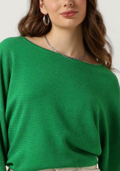 Groene NUKUS Trui BATWING PULLOVER LUREX - large