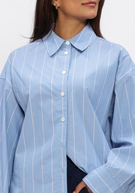 Blauwe CATWALK JUNKIE  DOUBLE PLACKET BLOUSE - large