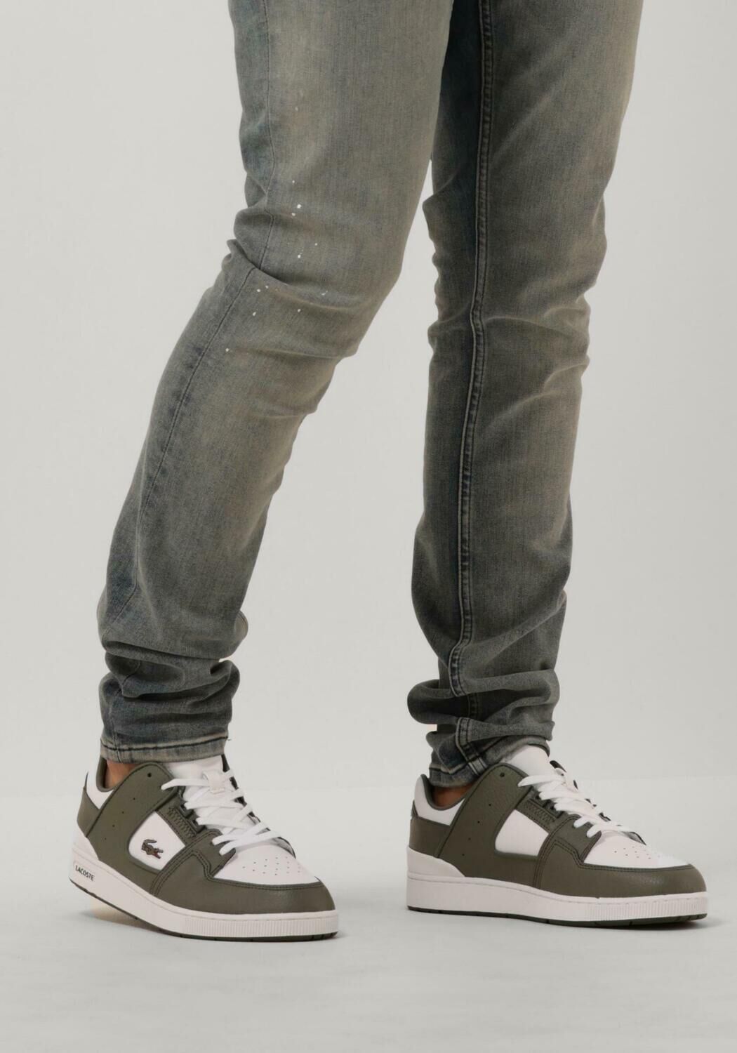 Witte LACOSTE Sneakers COURT CAGE - large