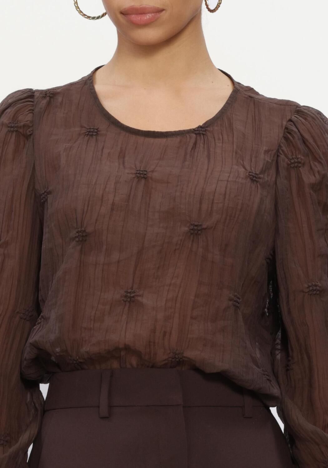 MSCH COPENHAGEN Haut MSCHCAROLINA TOP en marron - large