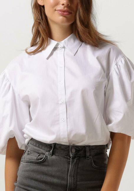 Witte SELECTED FEMME  SLFROBYN 24 PUFF SLEEVE SHIRT B - large