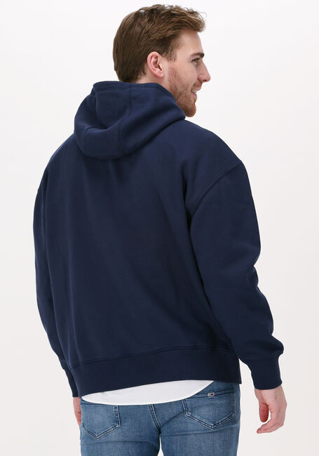 TOMMY JEANS Chandail TJM COLLEGE WASH HOODIE Bleu foncé - large