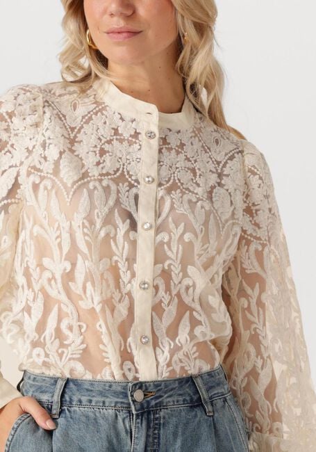 Ecru SUMMUM  BLOUSE FLOWERLACE - large