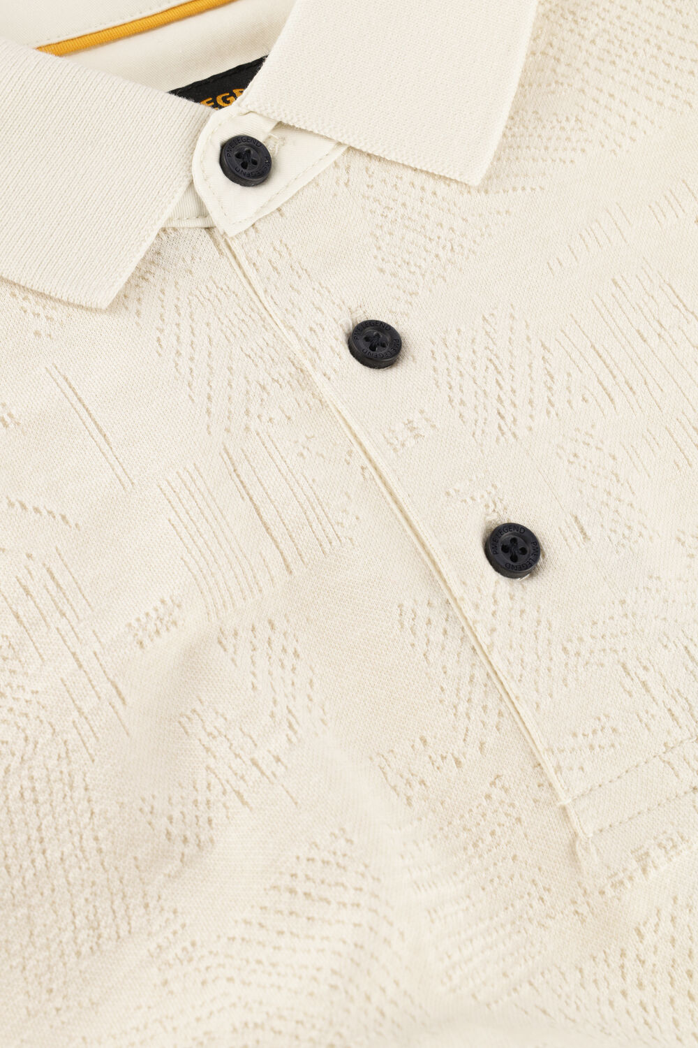 PME LEGEND Polo JACQUARD JERSEY en beige - large