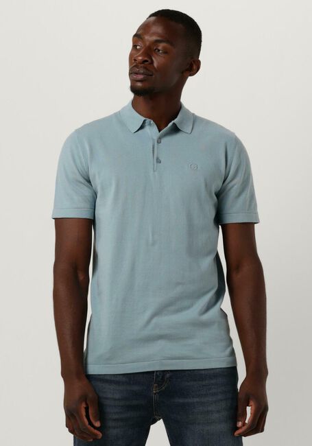 Blauwe DSTREZZED Polo POLO S/S COTTON KNIT - large