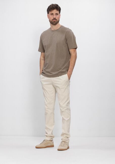 Bruine PROFUOMO T-shirt T-SHIRT CREW NECK MERCERIZED STRETCH PIQUE - large