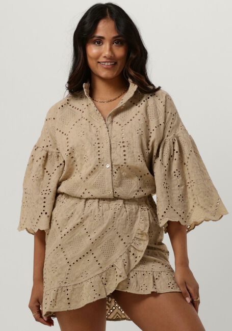 AMAYA AMSTERDAM JAGGER BLOUSE Blouses en beige - large