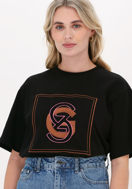 Zwarte GESTUZ T-shirt GISA SOLID TEE - large
