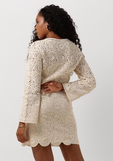 Gebroken wit OBJECT Mini jurk OBJRAY L/S KNIT DRESS - large